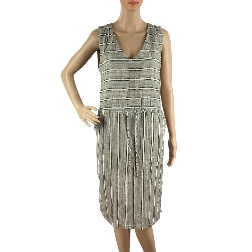 prAna Ecotropics Dress Stellar Stripe Organic Cotton Small